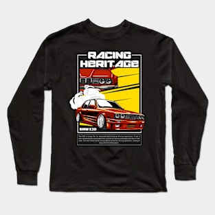 Bmw E30 Racing Heritage Long Sleeve T-Shirt